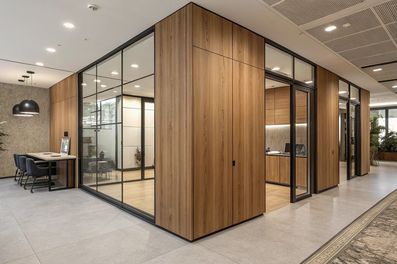 Fitted office interior with joinery by AOG Interiors
